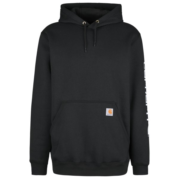 Carhartt - Sleeve Logo Hooded Sweatshirt - Hoodie Gr M schwarz von Carhartt