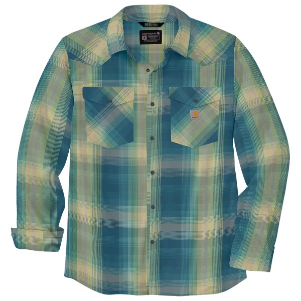 Carhartt - Snap-Front Plaid Shirt - Hemd Gr L türkis von Carhartt