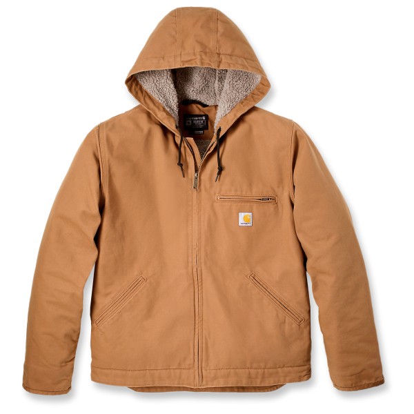 Carhartt - Washed Duck Sherpa Lined Jacket - Freizeitjacke Gr L;M;S;XL;XXL orange;schwarz von Carhartt