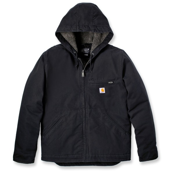 Carhartt - Washed Duck Sherpa Lined Jacket - Freizeitjacke Gr L schwarz von Carhartt