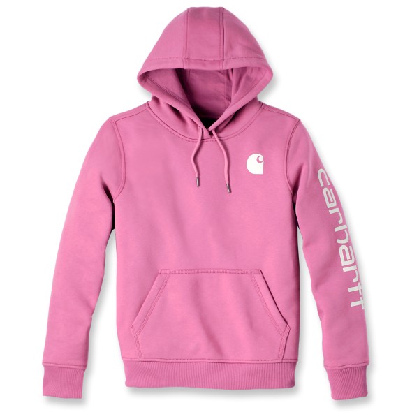 Carhartt - Women's Logo Sleeve Graphic - Hoodie Gr M rosa von Carhartt