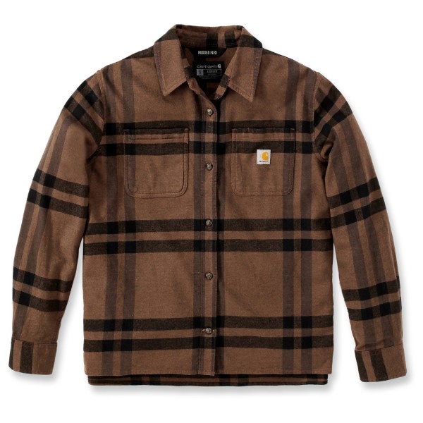 Carhartt - Women's Midweight Flannel L/S Plaid Shirt - Hemd Gr M braun von Carhartt