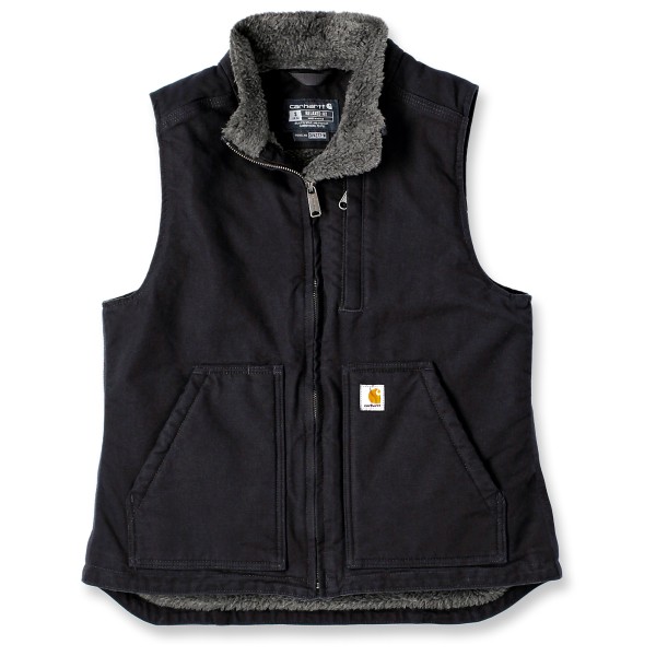 Carhartt - Women's Sherpa Lined Mock Neck Vest - Fleecegilet Gr XS schwarz von Carhartt