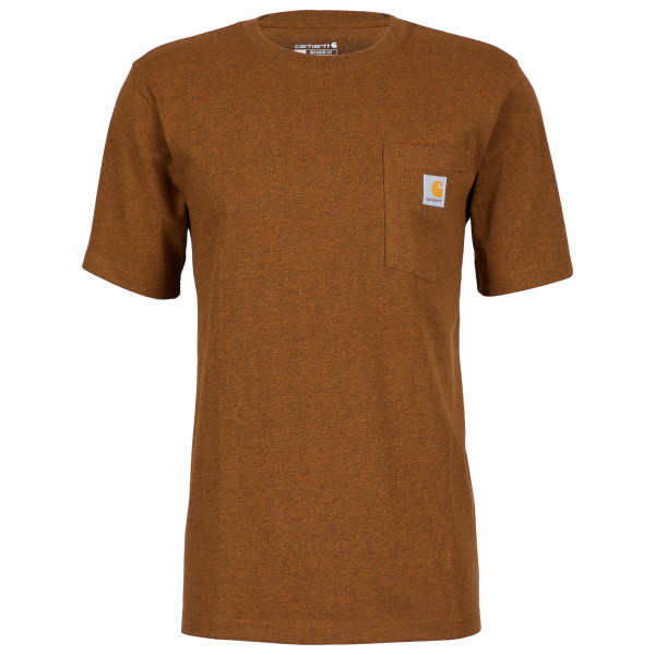 Carhartt - Workw Pocket S/S - T-Shirt Gr M braun von Carhartt