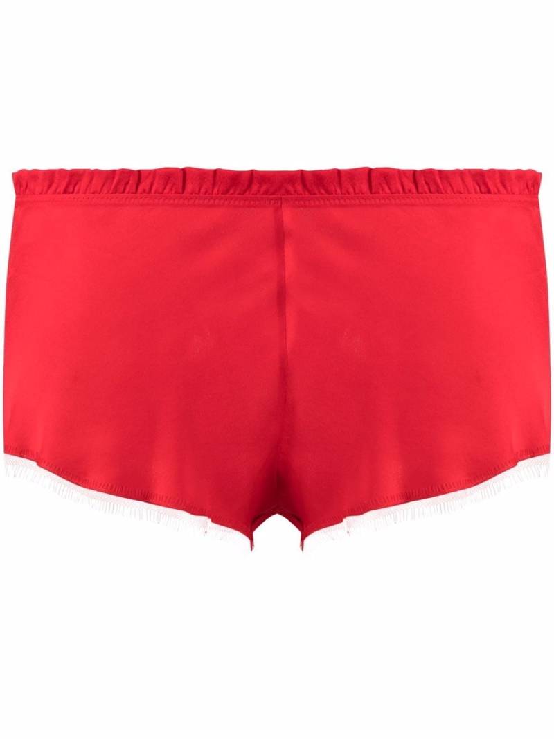 Carine Gilson floral-detail shorts - Red von Carine Gilson