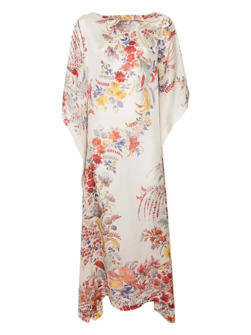 Carine Gilson floral-print silk maxi dress - Neutrals von Carine Gilson