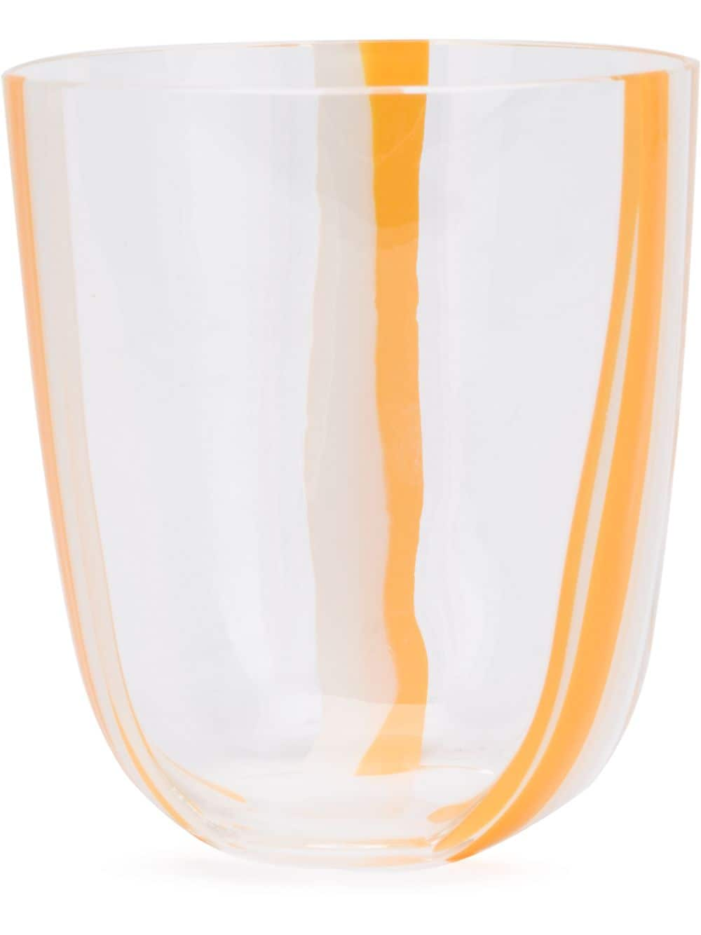 Carlo Moretti striped drinking glass - Orange von Carlo Moretti