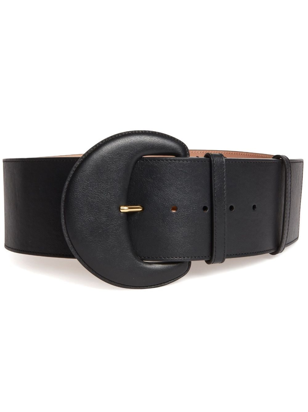 Carolina Herrera Demi Lune leather belt - Black von Carolina Herrera