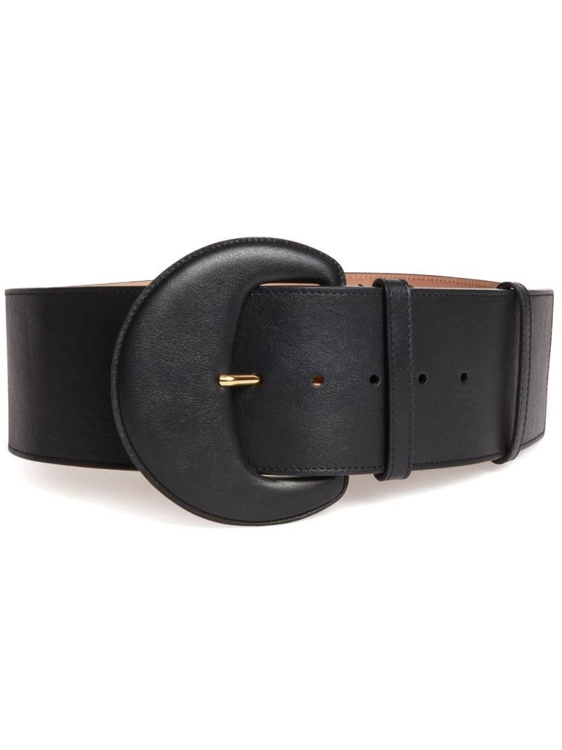 Carolina Herrera Demi Lune leather belt - Black von Carolina Herrera