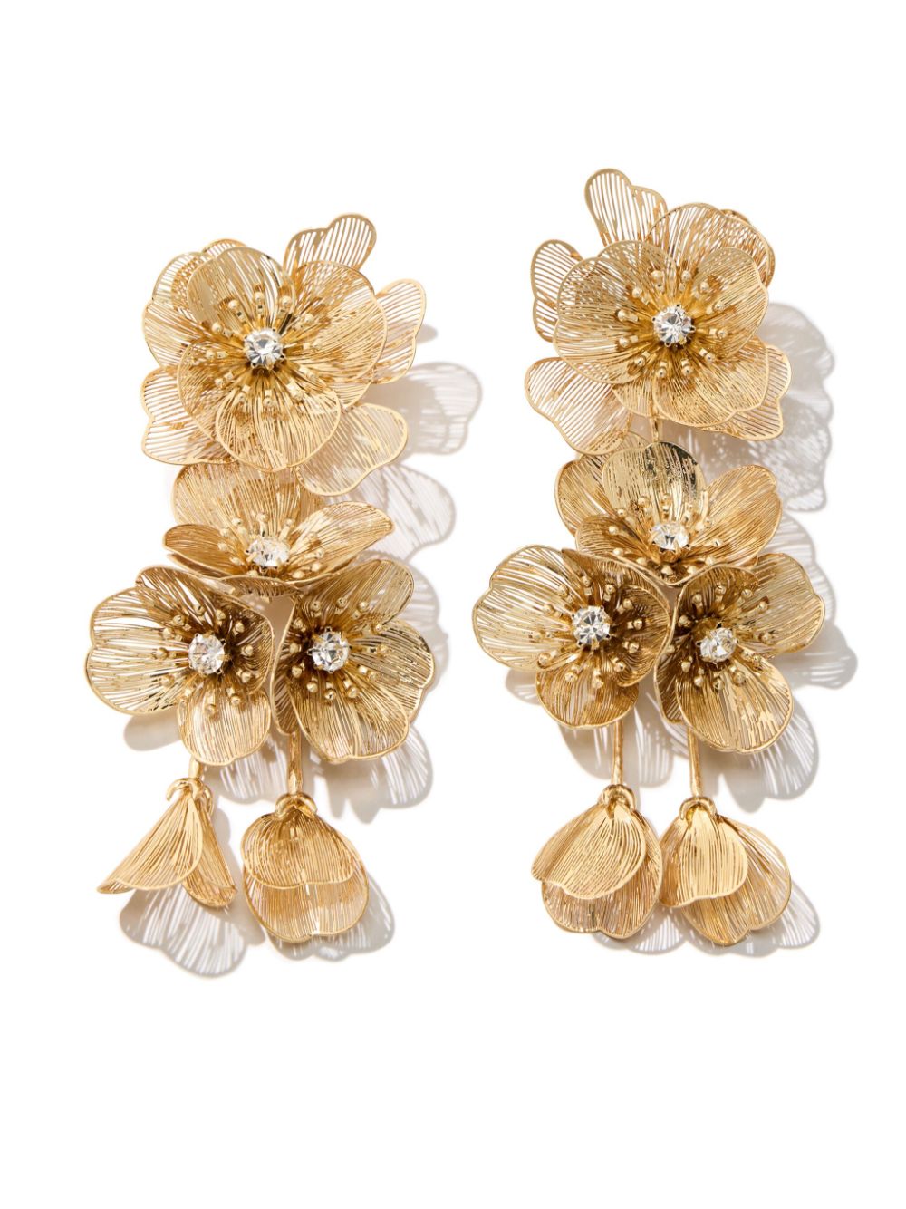 Carolina Herrera Flower Drop earrings - Gold von Carolina Herrera