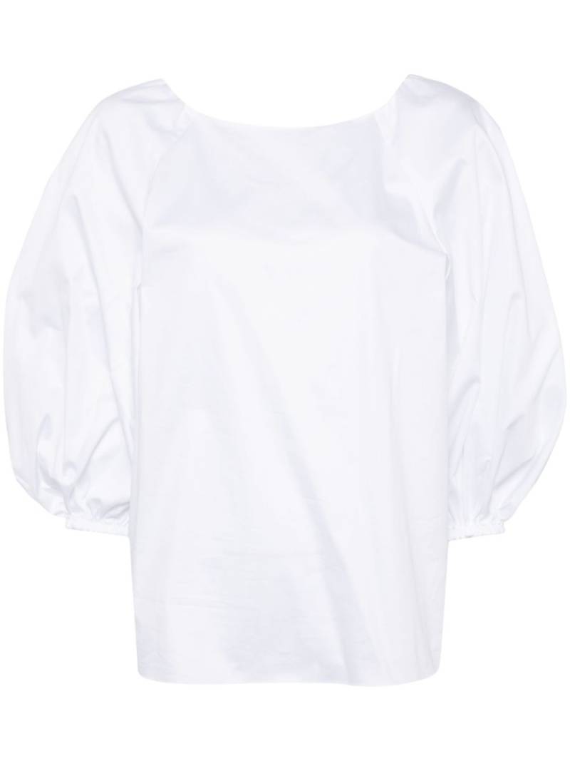 Carolina Herrera boat-neck blouse - White von Carolina Herrera