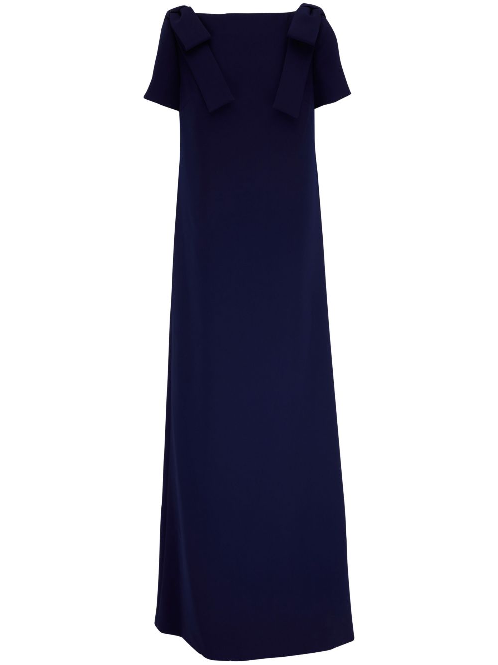 Carolina Herrera boat-neck long dress - Blue von Carolina Herrera