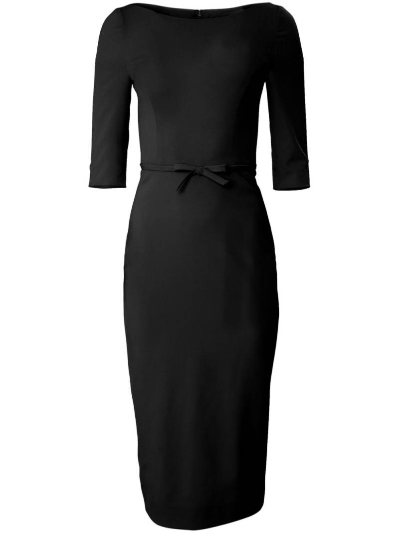 Carolina Herrera boat-neck midi dress - Black von Carolina Herrera