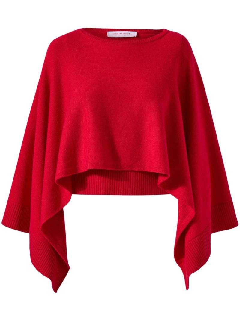 Carolina Herrera cashmere cape sweater - Red von Carolina Herrera