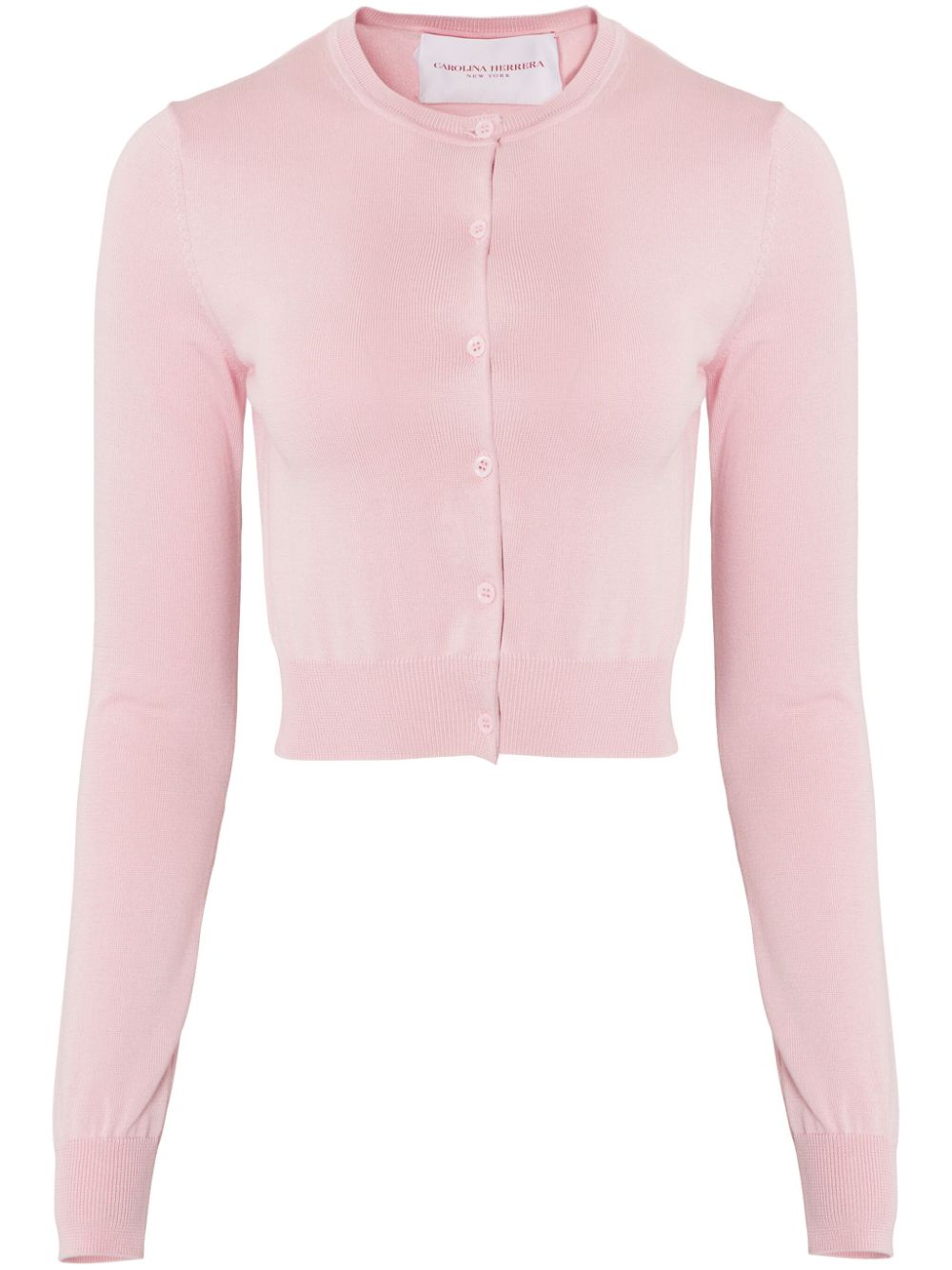 Carolina Herrera crew-neck cropped cardigan - Pink von Carolina Herrera