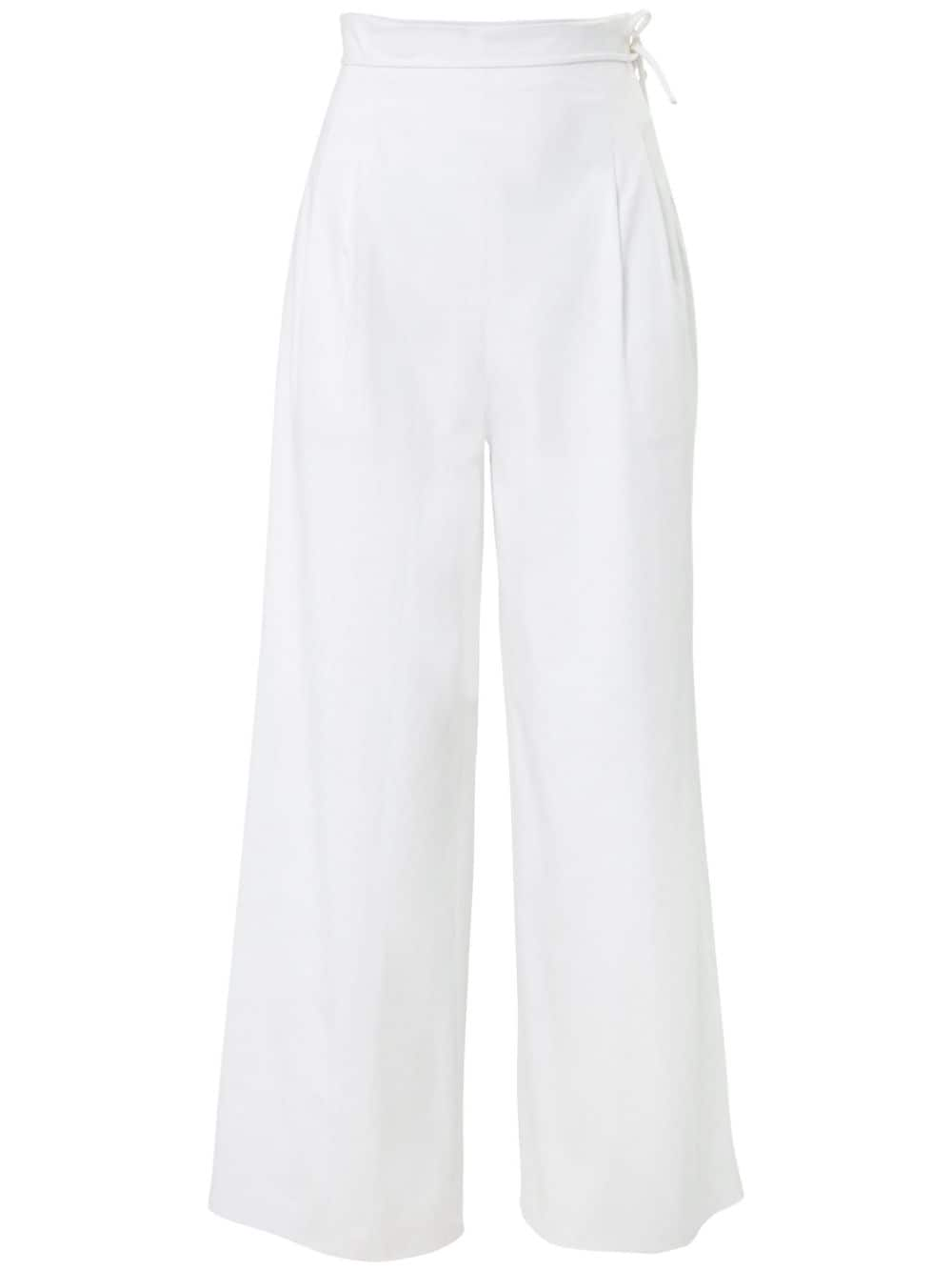 Carolina Herrera cropped wide-leg trousers - White von Carolina Herrera