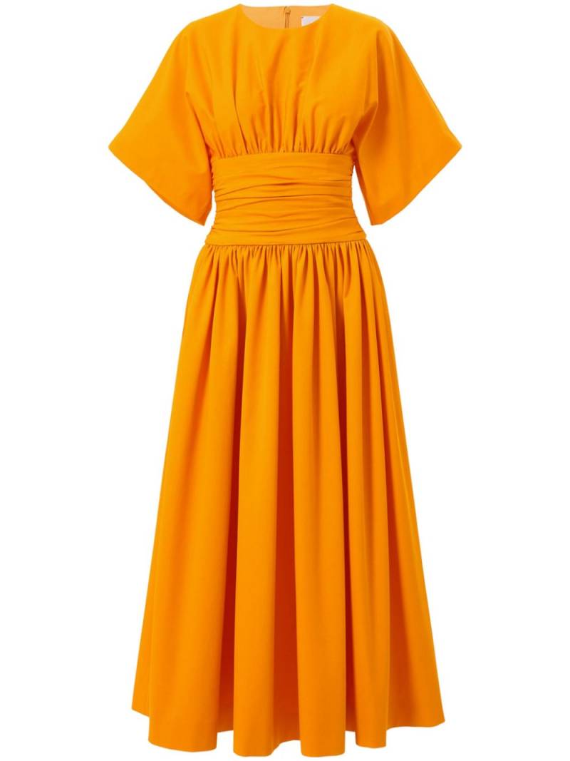 Carolina Herrera cummerbund-waist midi dress - Orange von Carolina Herrera