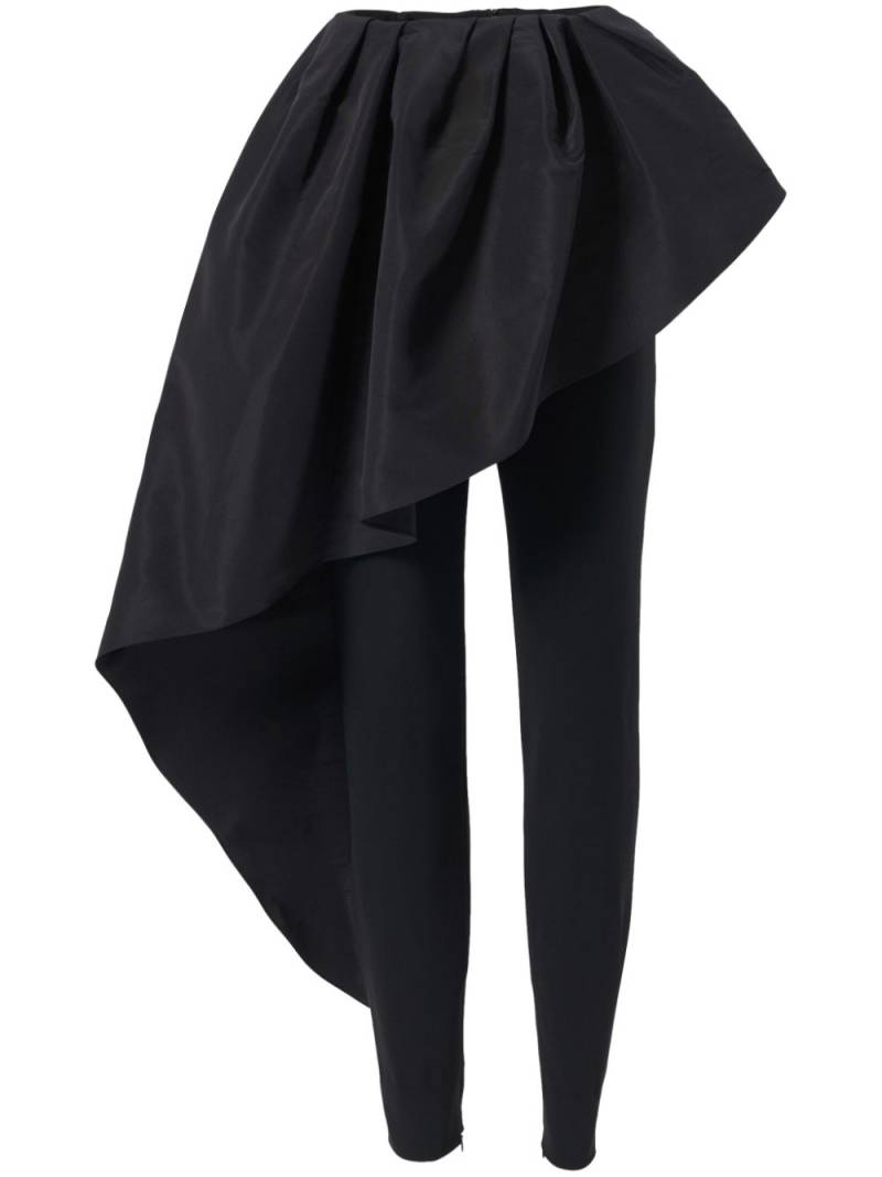 Carolina Herrera draped-detailed trousers - Black von Carolina Herrera