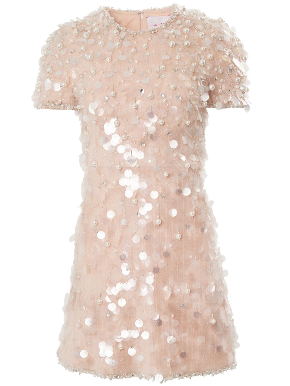 Carolina Herrera embellished mini dress - Neutrals von Carolina Herrera