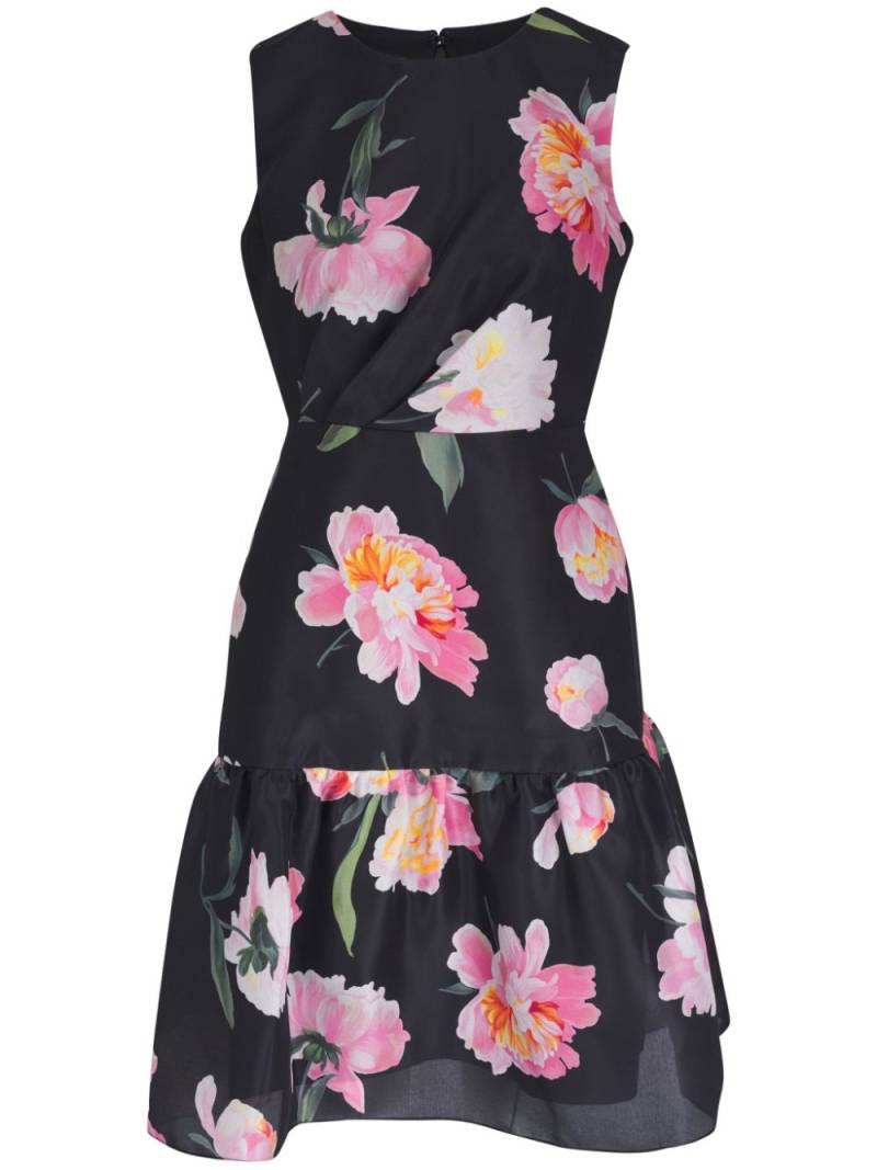 Carolina Herrera floral-print silk dress - Black von Carolina Herrera