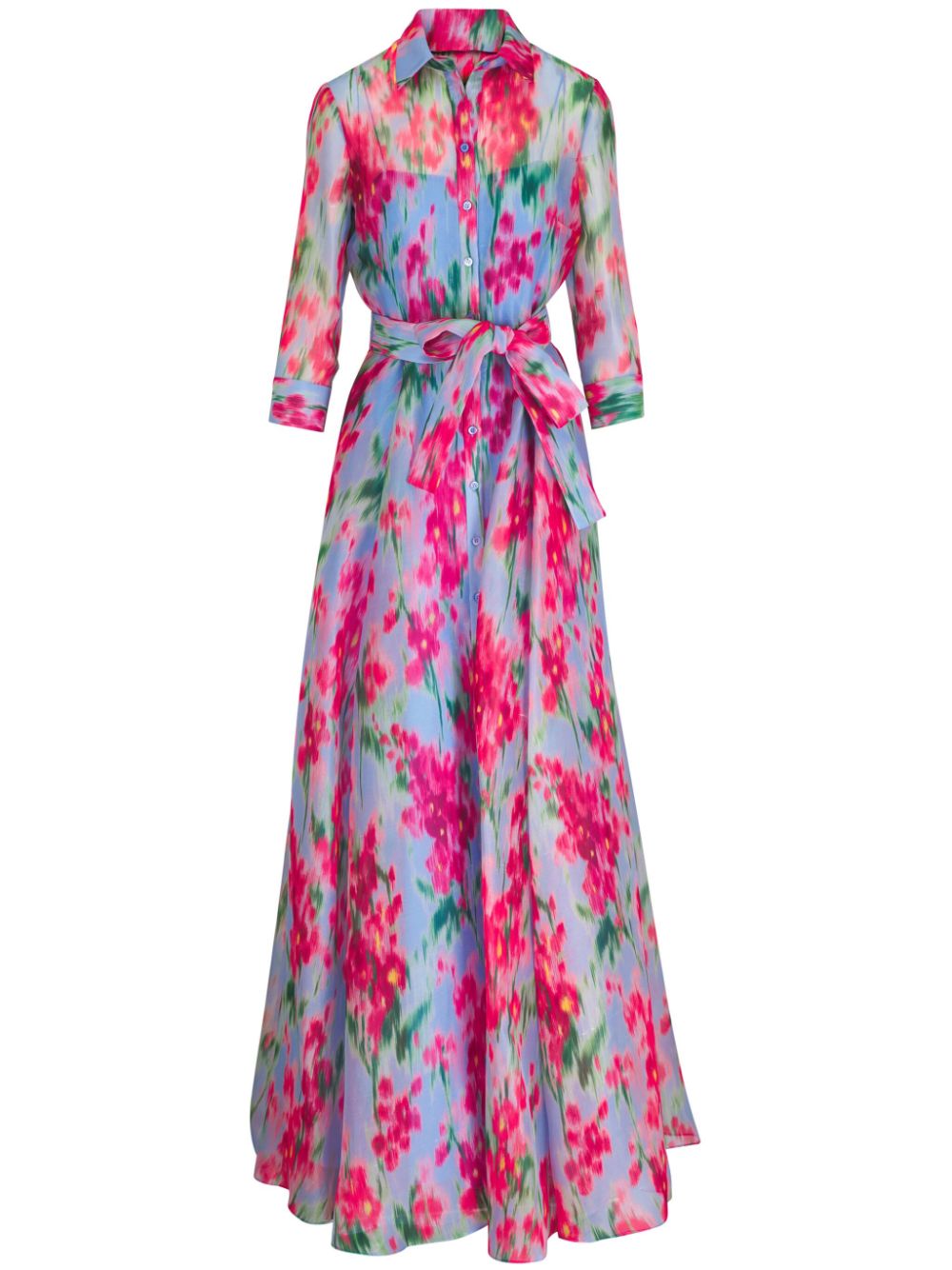 Carolina Herrera floral-print silk dress - Pink von Carolina Herrera