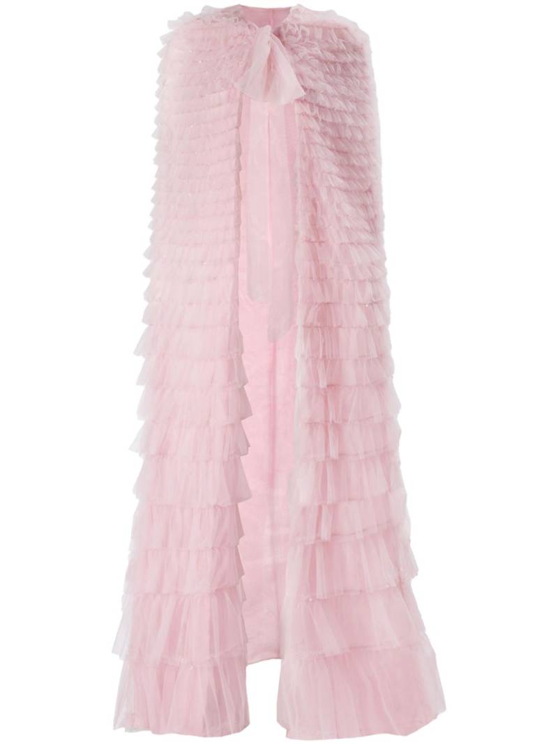 Carolina Herrera fuffled cape - Pink von Carolina Herrera