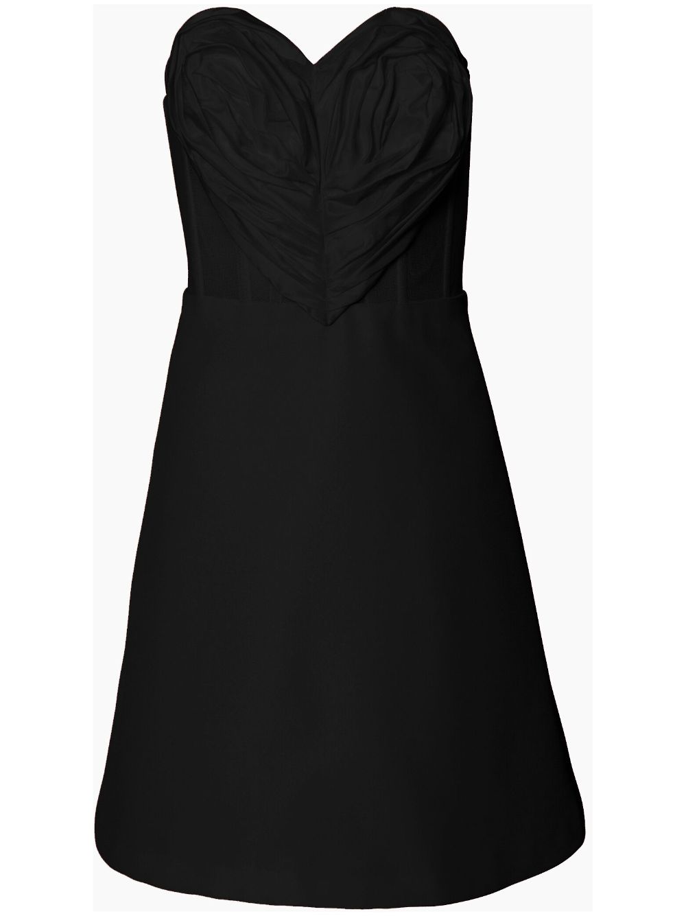 Carolina Herrera heart-appliqué corset minidress - Black von Carolina Herrera