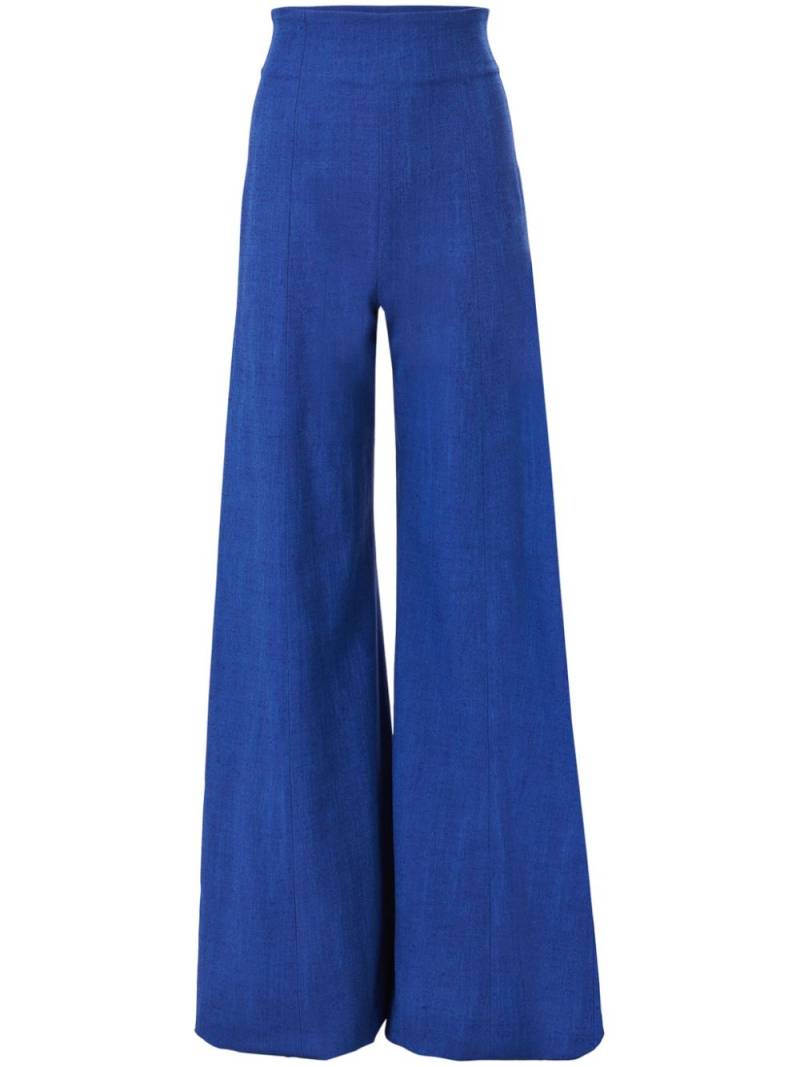 Carolina Herrera high-waisted palazzo trousers - Blue von Carolina Herrera