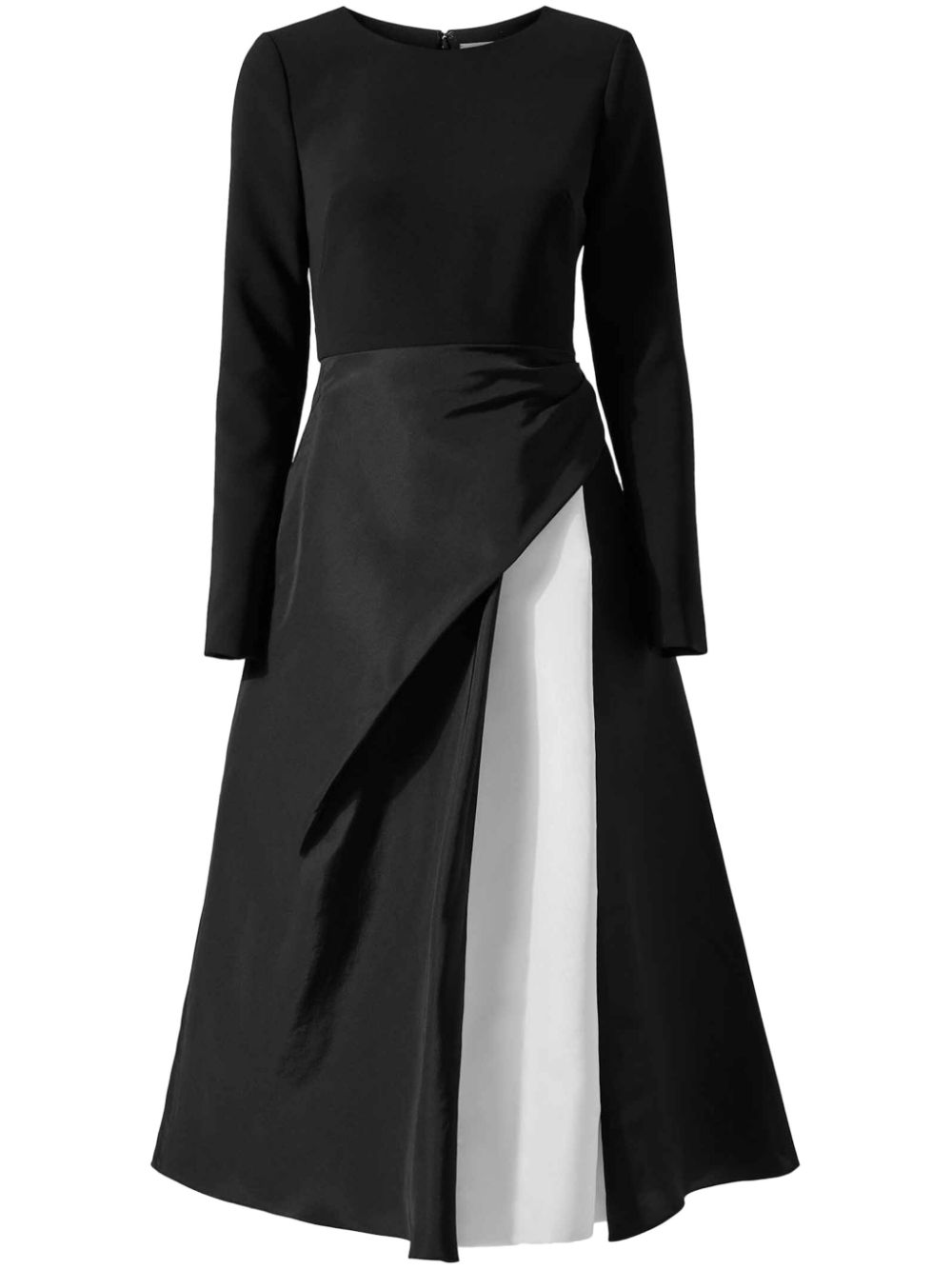 Carolina Herrera layered-design midi dress - Black von Carolina Herrera