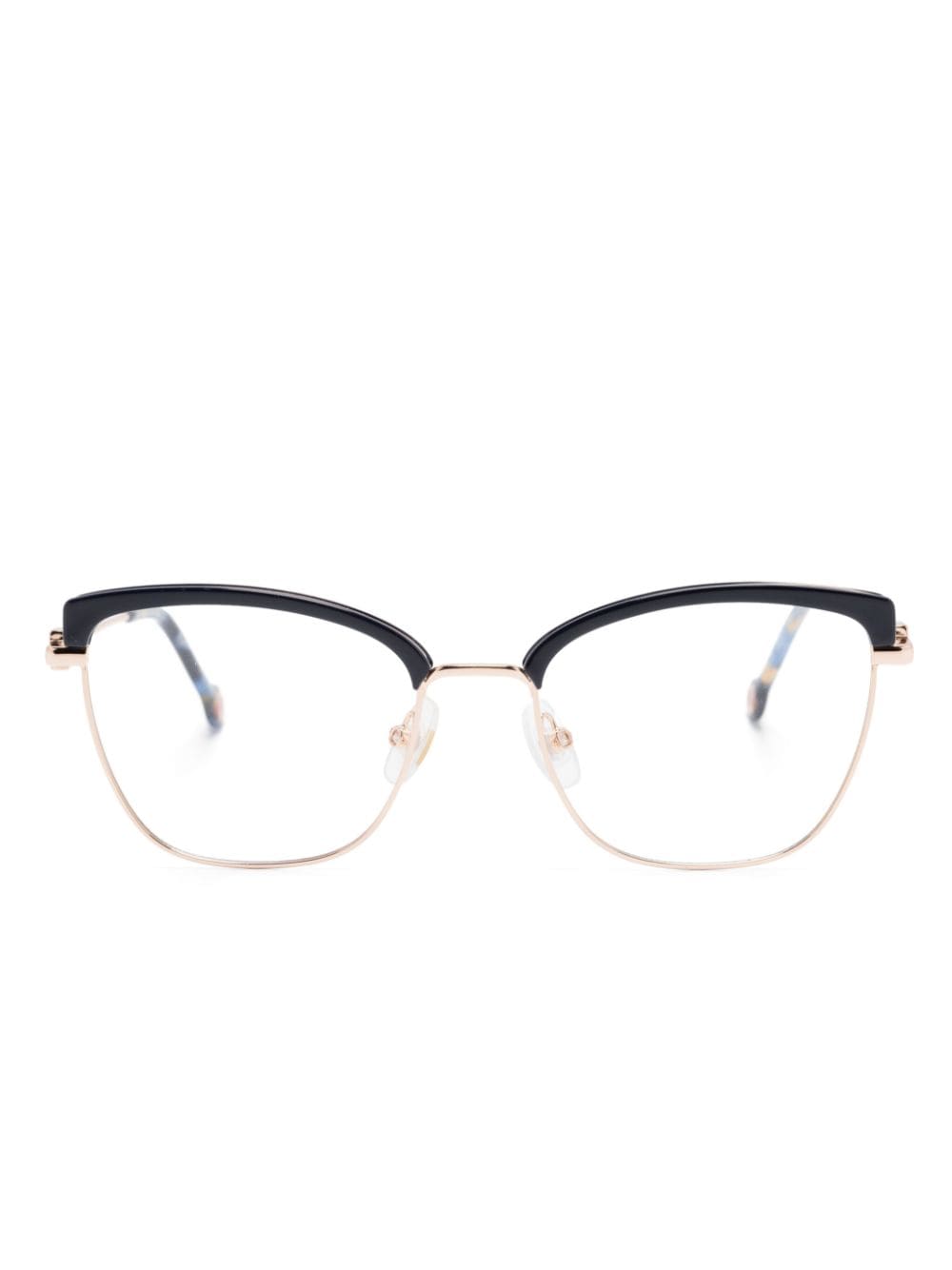 Carolina Herrera logo-plaque cat-eye glasses - Blue von Carolina Herrera