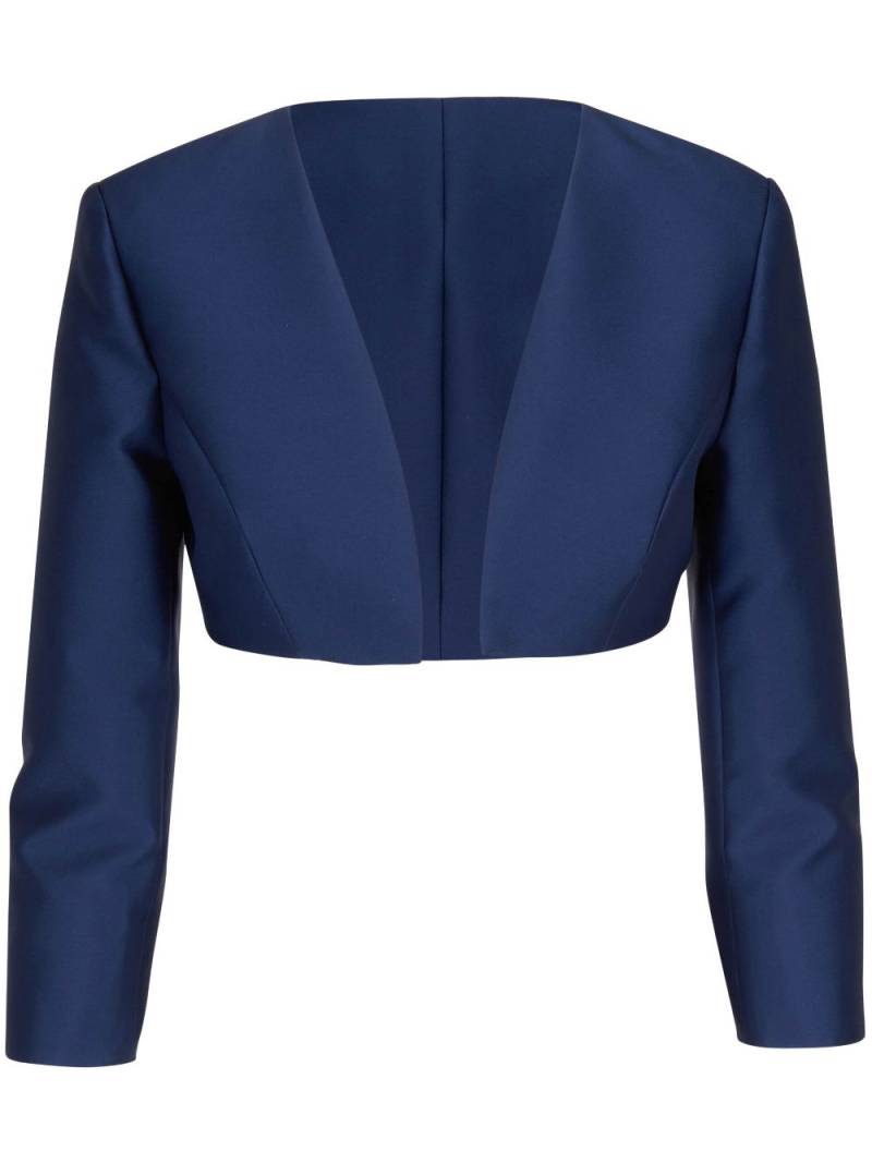Carolina Herrera long-sleeve cropped jacket - Blue von Carolina Herrera