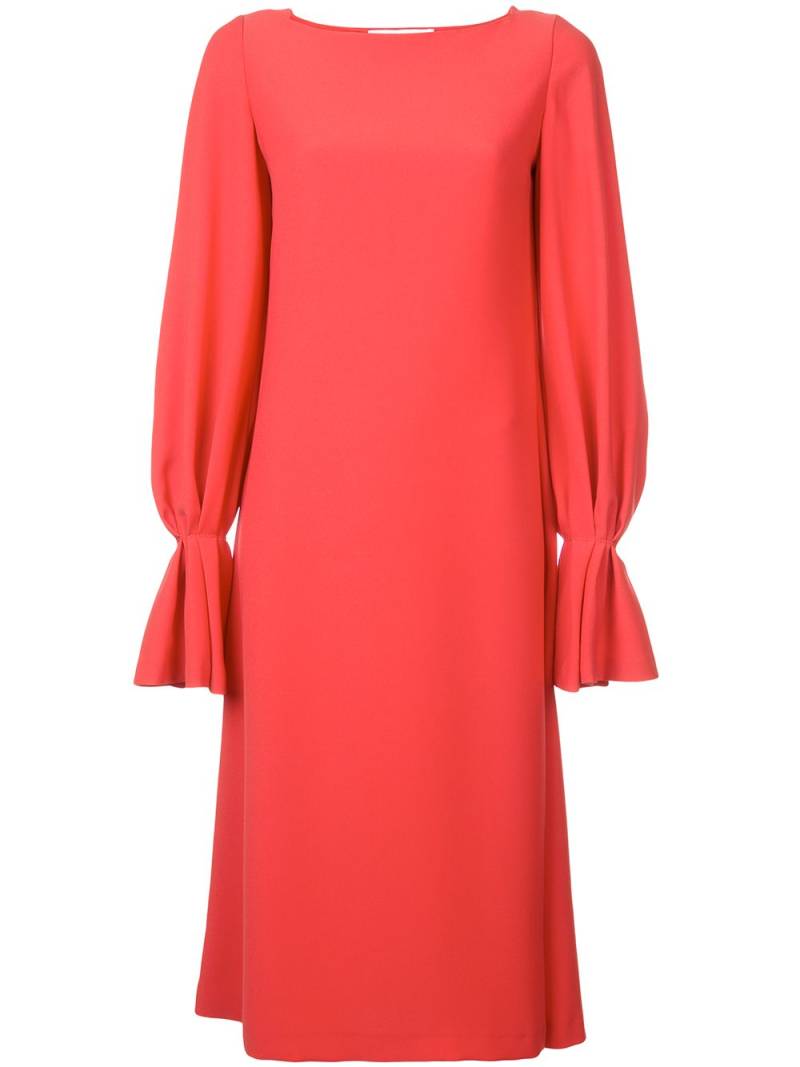 Carolina Herrera long-sleeved loose dress - Red von Carolina Herrera