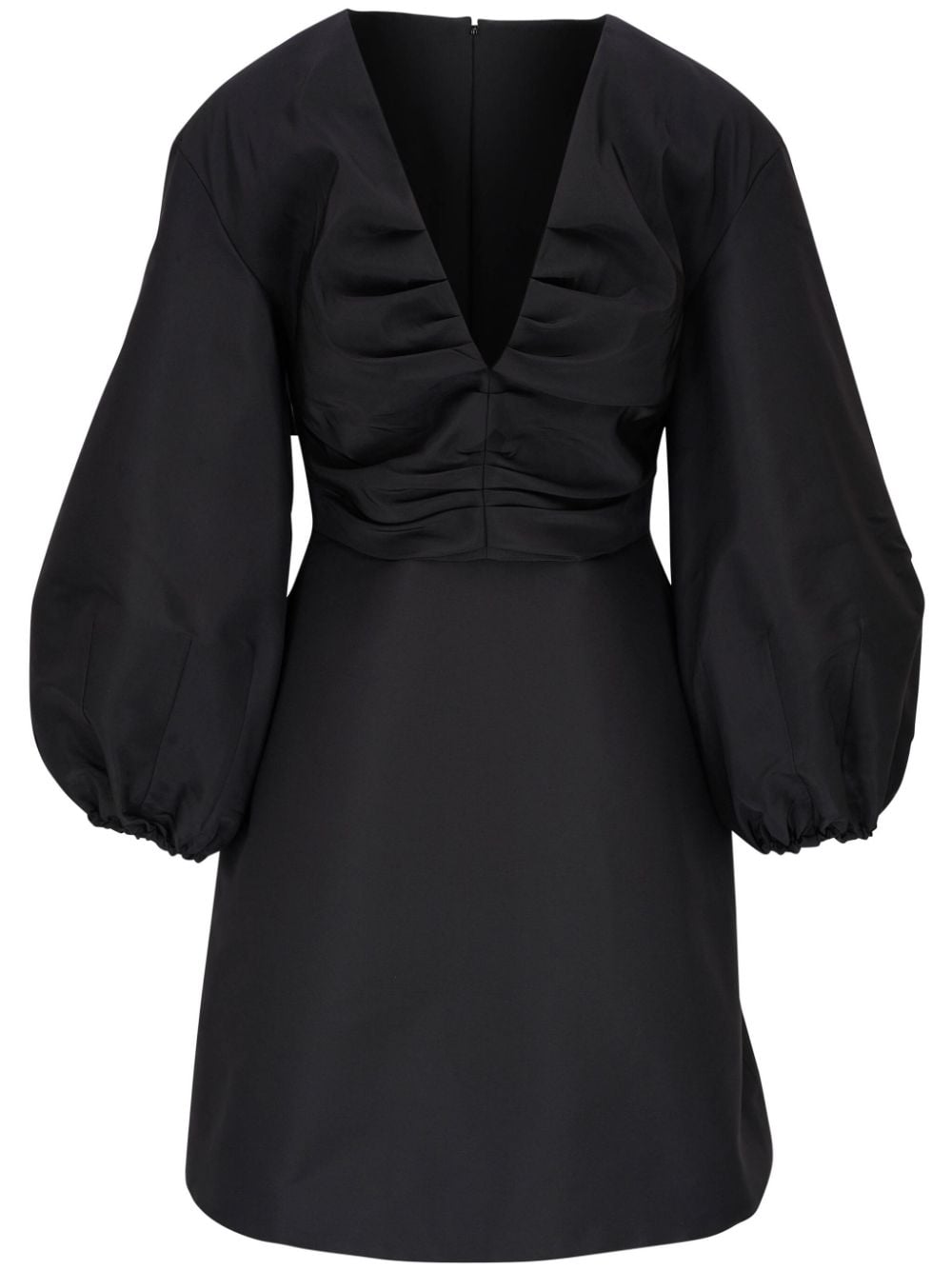 Carolina Herrera puff-sleeve silk minidress - Black von Carolina Herrera
