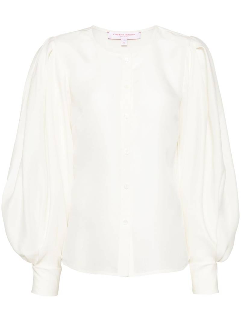 Carolina Herrera puff-sleeved gazer top - White von Carolina Herrera