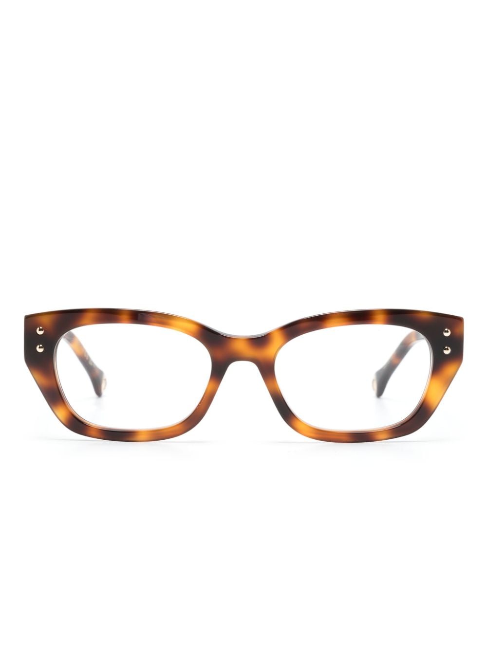 Carolina Herrera rectangle-frame glasses - Brown von Carolina Herrera