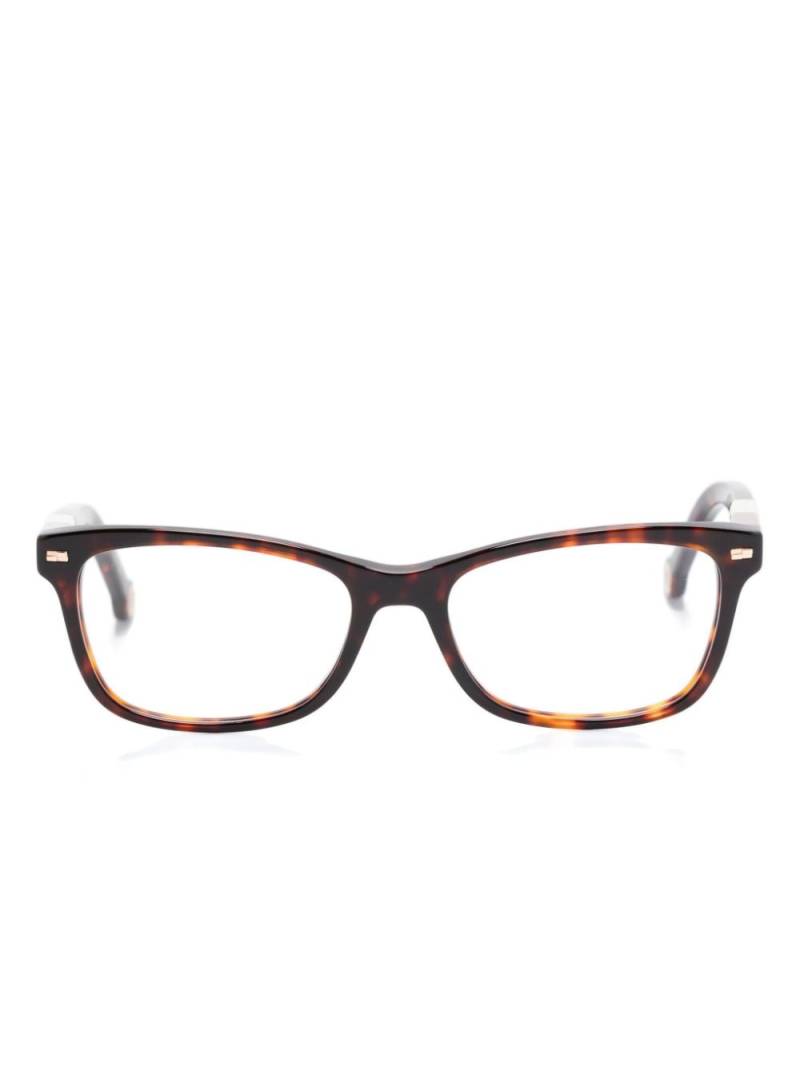 Carolina Herrera rectangle-frame glasses - Brown von Carolina Herrera