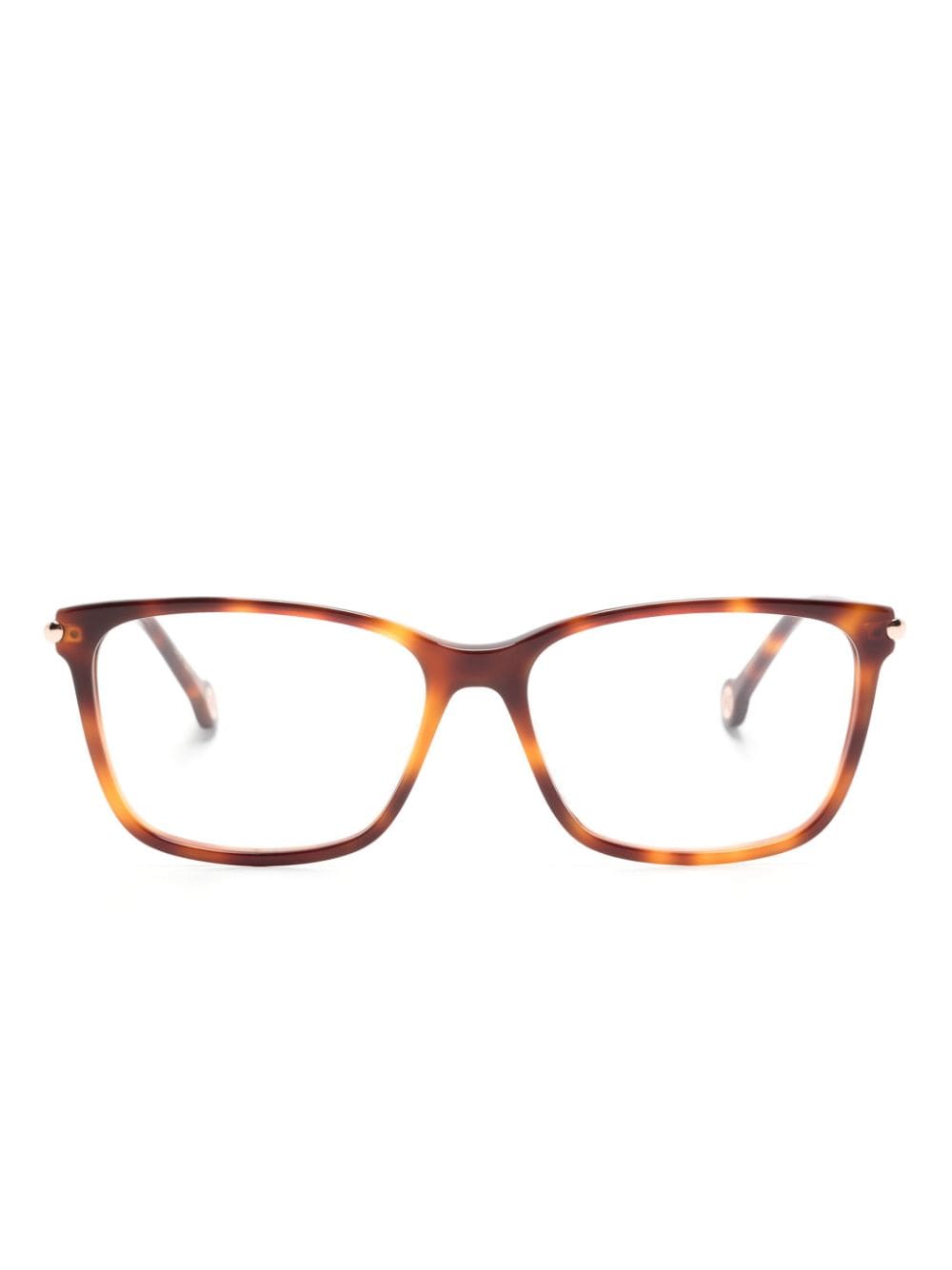 Carolina Herrera rectangle-frame glasses - Brown von Carolina Herrera