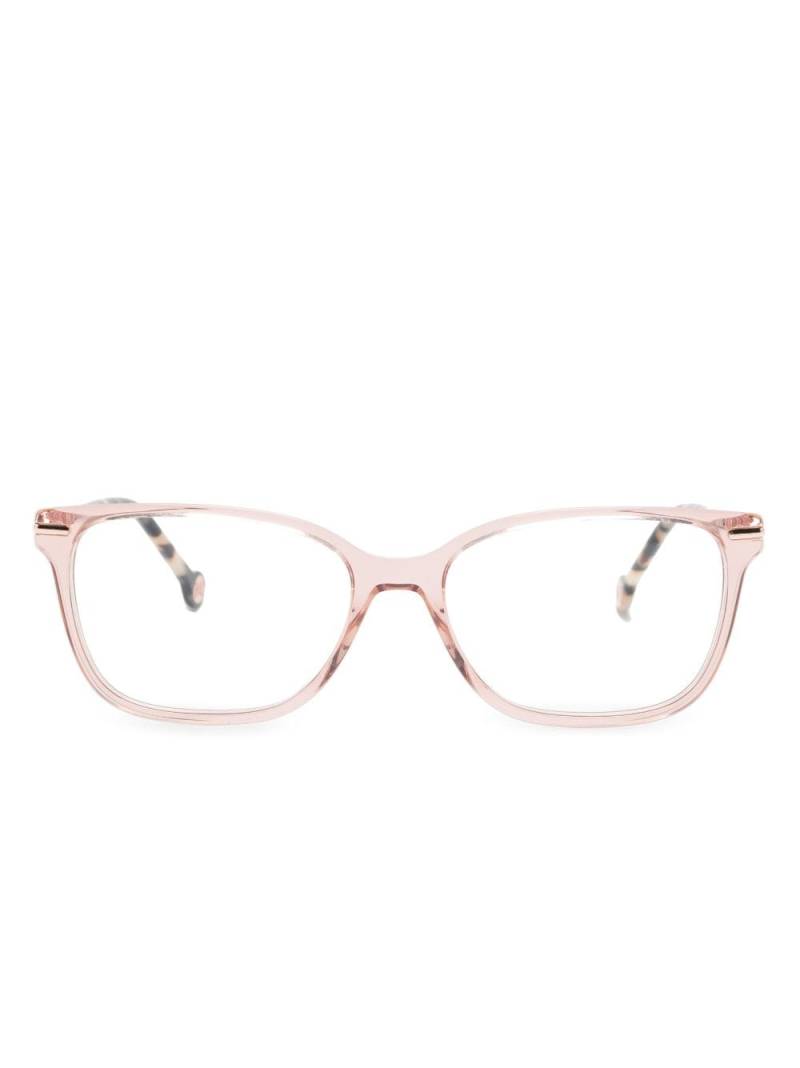 Carolina Herrera rectangle-frame glasses - Pink von Carolina Herrera