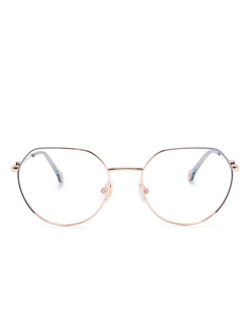 Carolina Herrera round-frame glasses - Gold von Carolina Herrera