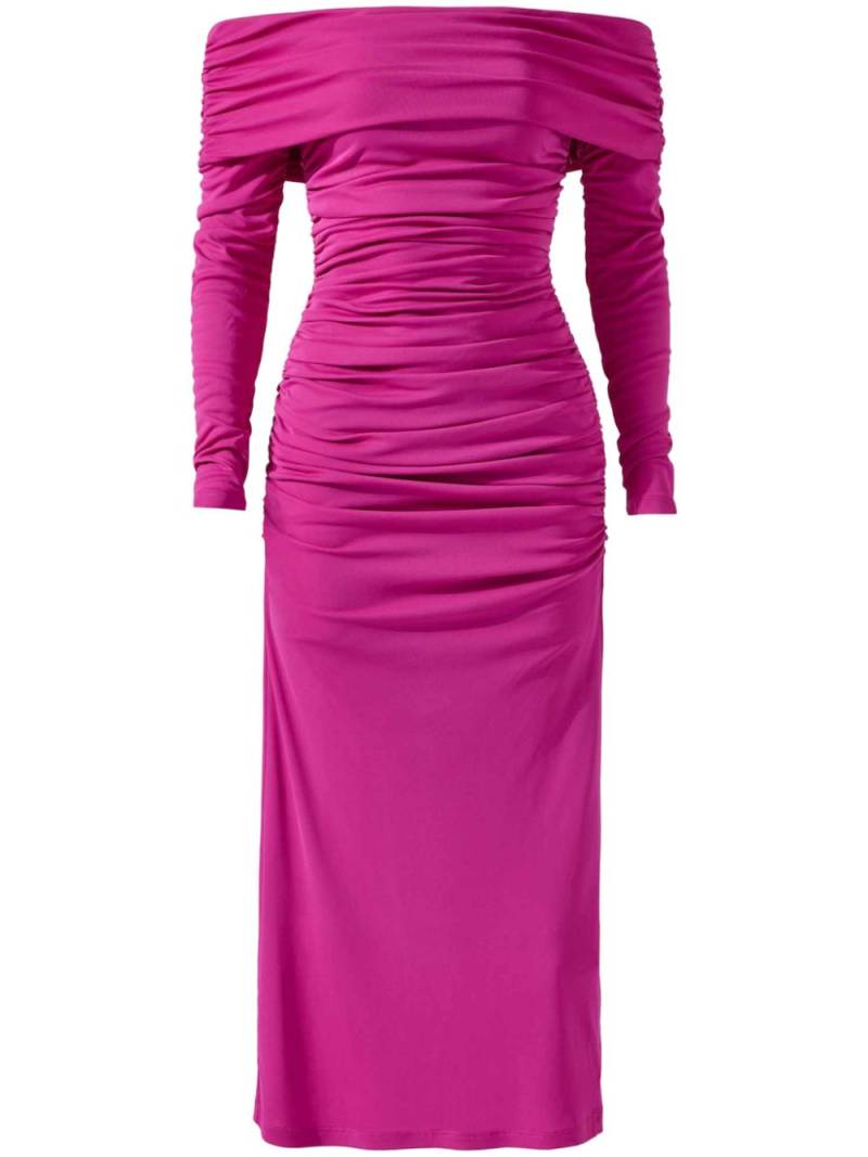 Carolina Herrera ruched-detailing midi dress - Pink von Carolina Herrera