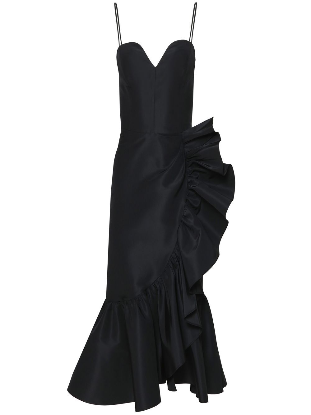 Carolina Herrera ruffled silk dress - Black von Carolina Herrera