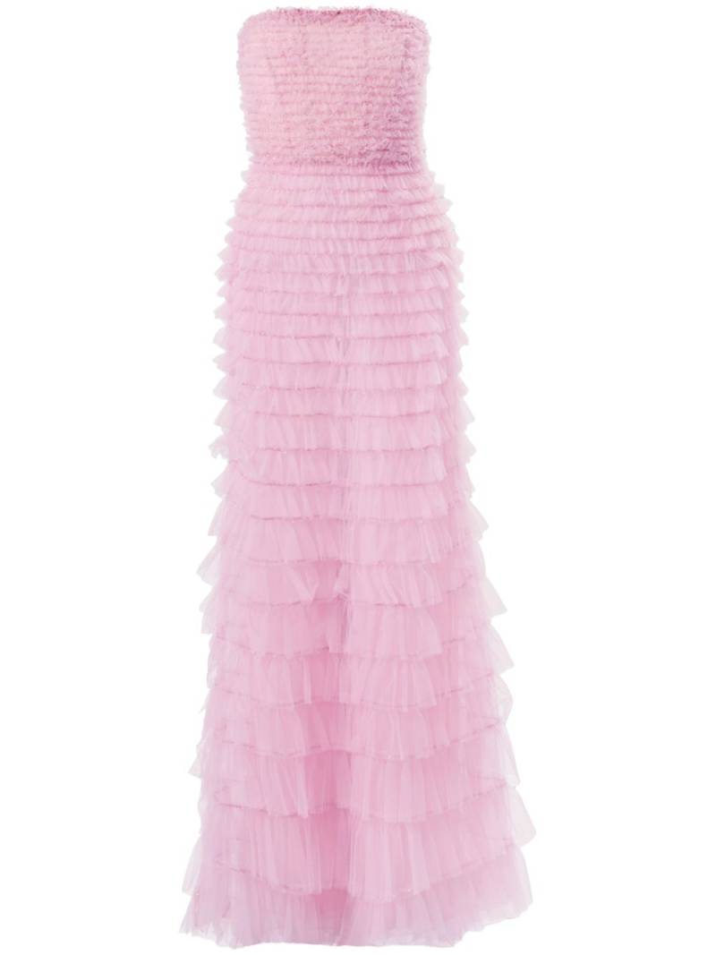 Carolina Herrera ruffled strapless dress - Pink von Carolina Herrera