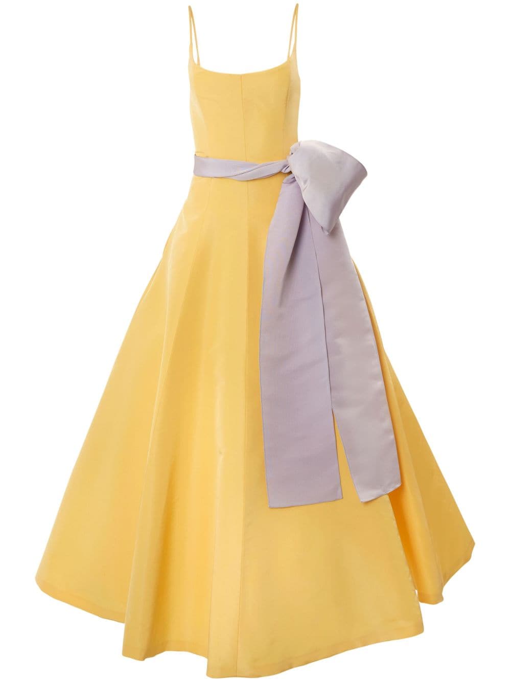 Carolina Herrera sash-detail scoop-neck dress - Yellow von Carolina Herrera