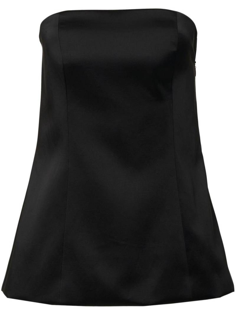 Carolina Herrera satin strapless top - Black von Carolina Herrera