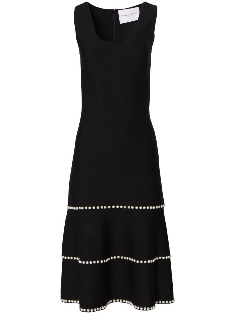 Carolina Herrera scoop-neck midi dress - Black von Carolina Herrera