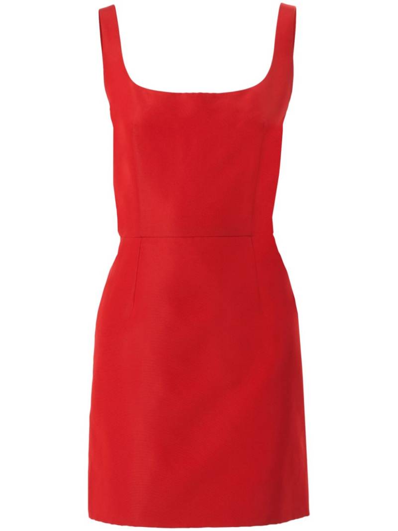 Carolina Herrera scoop-neck mini dress - Red von Carolina Herrera