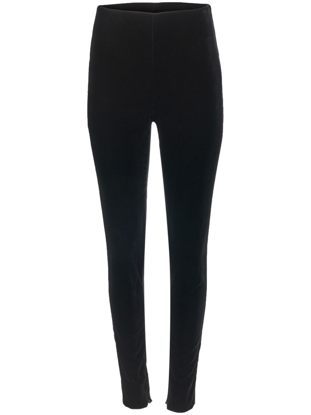 Carolina Herrera skinny-cut velvet trousers - Black von Carolina Herrera