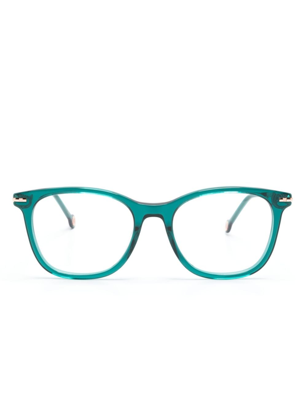 Carolina Herrera square-frame clear-lenses glasses - Green von Carolina Herrera