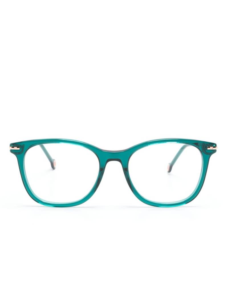 Carolina Herrera square-frame clear-lenses glasses - Green von Carolina Herrera