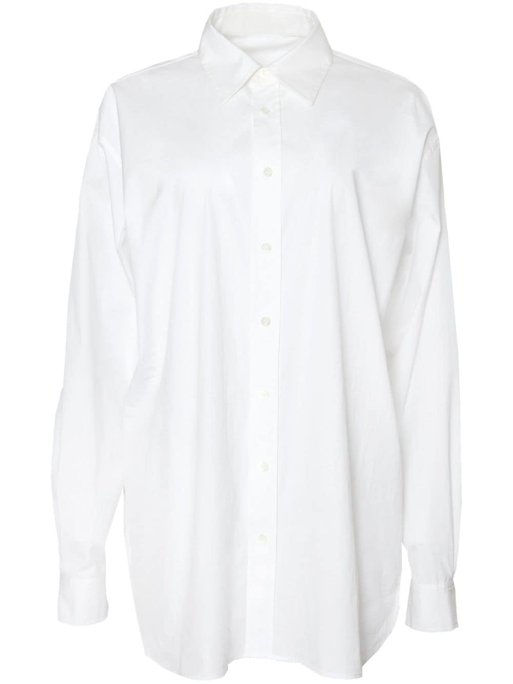 Carolina Herrera straight-point collar cotton shirt - White von Carolina Herrera